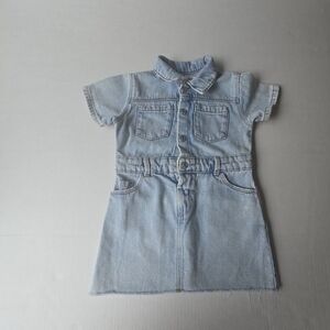 Zara Light Blue Denim Dress
